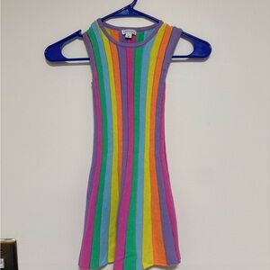 Flapdoodles Multicolor Striped Dress